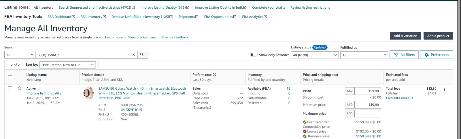 Electronics Condition Review | USA — original supporting record 1