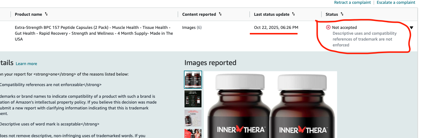 Trademark Report — Content Removal Confirmed | USA — original supporting record 7