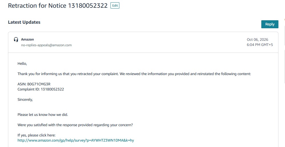 HalaPop IP Retraction — Content Reinstated | UAE — original supporting record 4