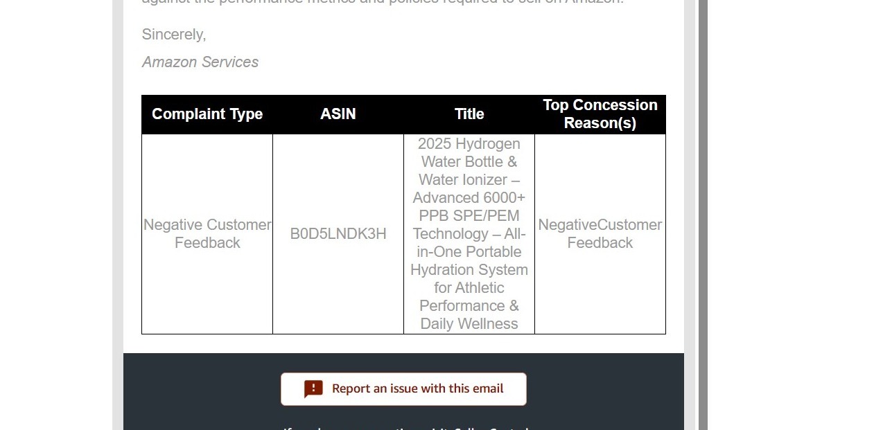 Hydro Aqua Invoice Appeal Accepted | USA — original supporting record 1