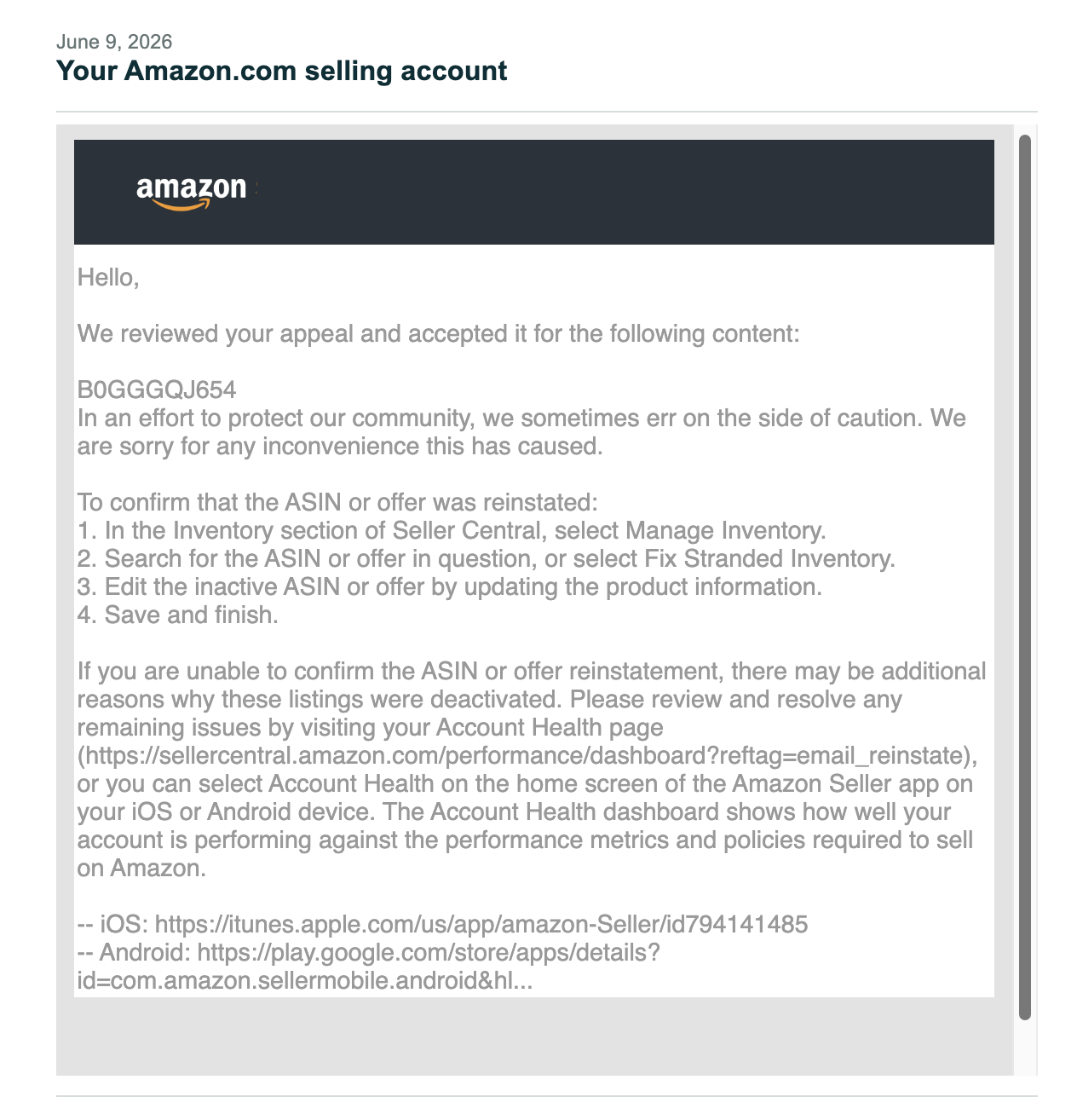 Candle Warmer DMCA Appeals Accepted | USA — original supporting record 3