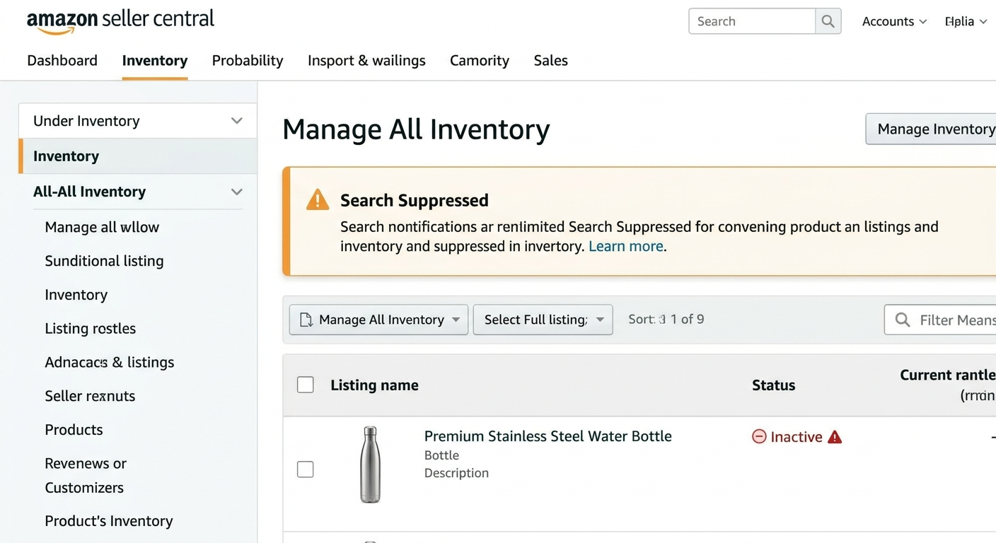 Manage All Inventory , stranded listing , compliant main image, Amazon listing