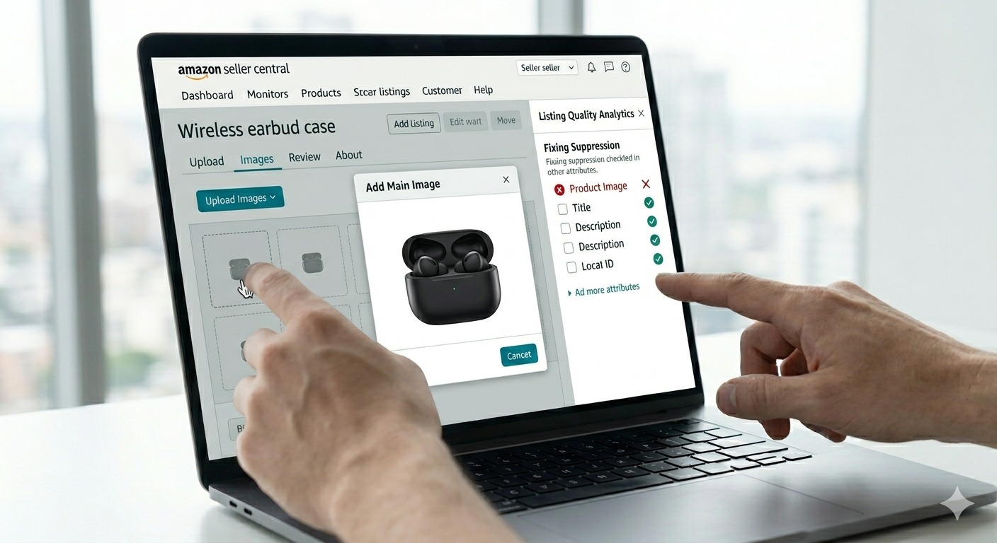 Amazon FBA listing errors fix, Amazon product page SEO, 