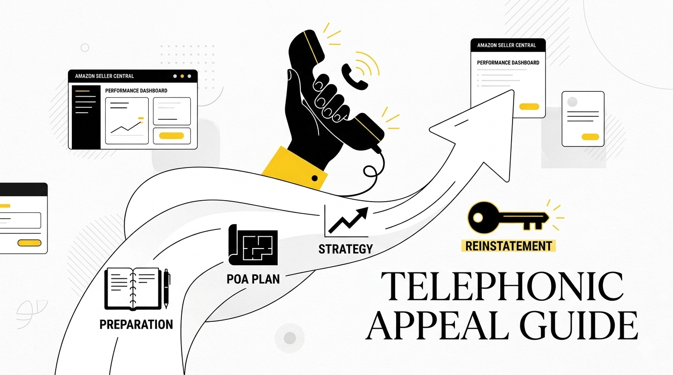 Telephonic Appeal with Amazon Seller Performance, Amazon account suspensions