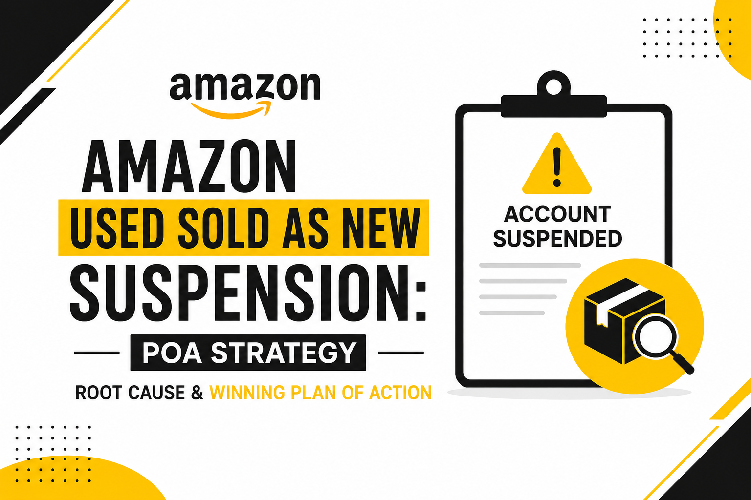 Amazon product condition complaint, Amazon seller account recovery, Amazon appeal letter